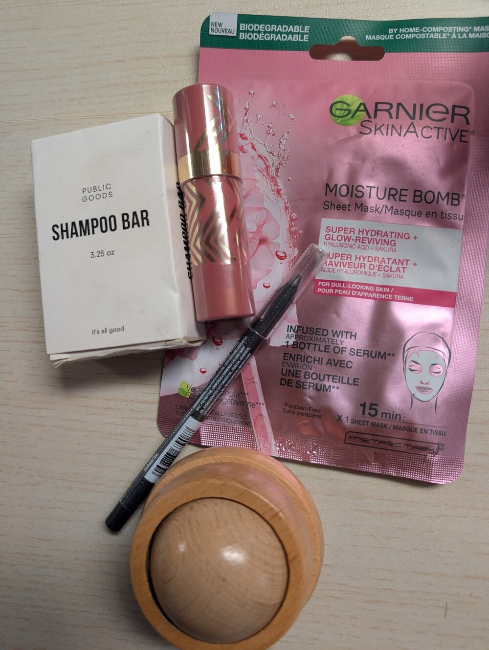 Bundle Garnier Massage Ball Shampoo Bar